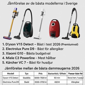 dammsugare bäst i test 2026 – testvinnare
