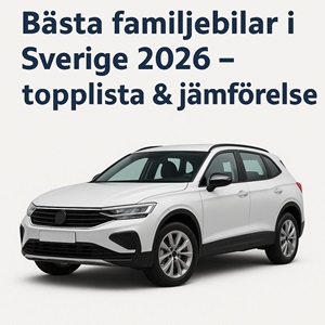 Bästa familjebilar i Sverige 2026 – topplista och jämförelse av familjebilar.