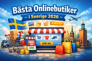 Bästa onlinebutiker i Sverige 2026 – jämförelse av säkra och populära webbutiker