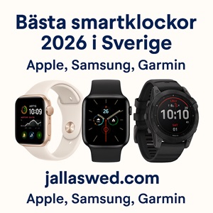 Bästa smartklockor 2026 i Sverige – topplista och bäst i test