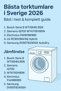 Bästa torktumlare i Sverige 2026 – bäst i test & komplett guide